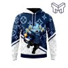 Louis Vuitton Animal White Blue Unisex 3D Hoodie 3D T-Shirt Zip 3D Hoodie Outfit For Men Women Luxury Brand Clothing Special Gift