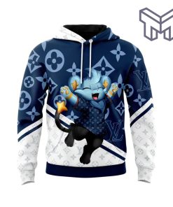 Louis Vuitton Animal White Blue Unisex 3D Hoodie 3D T-Shirt Zip 3D Hoodie Outfit For Men Women Luxury Brand Clothing Special Gift