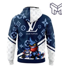 Louis Vuitton Animal White Blue Unisex 3D Hoodie 3D T-Shirt Zip 3D Hoodie Outfit For Men Women Luxury Brand Clothing Special Gift