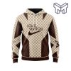 Louis Vuitton Beige Brown Unisex 3D Hoodie 3D T-Shirt Zip 3D Hoodie Outfit For Men Women Luxury Brand Clothing