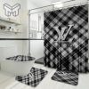 Louis Vuitton Fashion Logo Limited Luxury Brand Bathroom Set Home Decor 42 Shower Curtain And Rug Toilet Seat Lid Covers Bathroom Set