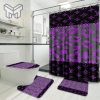 Louis Vuitton Fashion Logo Limited Luxury Brand Bathroom Set Home Decor 55 Shower Curtain And Rug Toilet Seat Lid Covers Bathroom Set