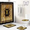 Louis Vuitton Fashion Logo Limited Luxury Brand Bathroom Set Home Decor 71 Shower Curtain And Rug Toilet Seat Lid Covers Bathroom Set