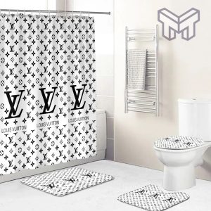 Louis Vuitton Big Logo Monogram In Grey Bathroom Set With Shower