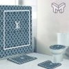 Louis Vuitton Fashion Logo Limited Luxury Brand Bathroom Set Home Decor 83 Shower Curtain And Rug Toilet Seat Lid Covers Bathroom Set