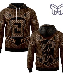 Louis Vuitton Fendi Brown Unisex 3D Hoodie Outfit For Men Women Luxury Brand Clothing Special Gift Unisex 3D Hoodie 3D T-Shirt Zip 3D Hoodie