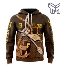 Louis Vuitton Fendi Unisex 3D Hoodie 3D T-Shirt Zip 3D Hoodie Outfit For Men Women Luxury Brand Clothing