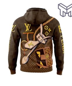 Louis Vuitton Fendi Unisex 3D Hoodie 3D T-Shirt Zip 3D Hoodie Outfit For Men Women Luxury Brand Clothing