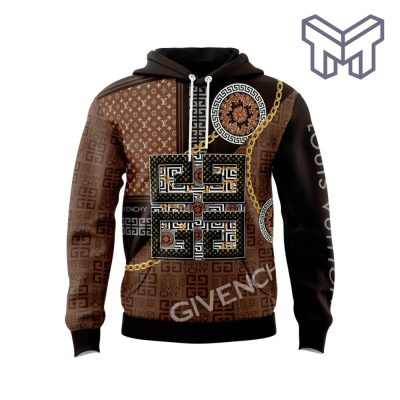 Louis Vuitton Givenchy Brown Unisex 3D Hoodie 3D T-Shirt Zip 3D Hoodie Outfit For Men Women Luxury Brand Clothing Special Gift