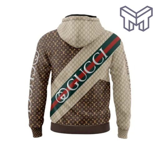 Louis Vuitton Gucci Snake Beige Brown Unisex 3D Hoodie 3D T-Shirt Zip 3D Hoodie Outfit For Men Women Luxury Brand Clothing1