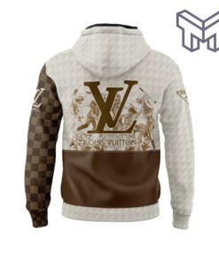 Louis Vuitton Prada Brown Light Unisex 3D Hoodie 3D T-Shirt Zip 3D Hoodie Outfit For Men Women Luxury Brand Clothing1