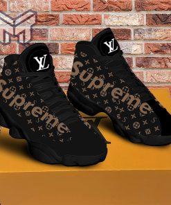 Louis Vuitton Supreme Brown Air Jordan 13 Sneakers Shoes