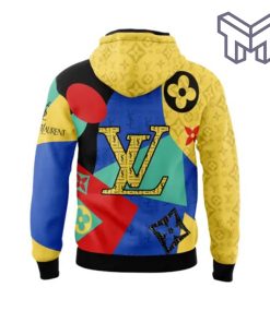 Louis Vuitton Yves Saint Laurent Multicolor Unisex 3D Hoodie 3D T-Shirt Zip 3D Hoodie Outfit For Men Women Luxury Brand Clothing1