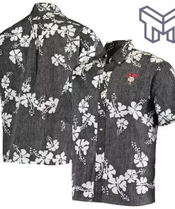 MLB Arizona Diamondbacks Hawaiian Shirt 50th State Hawaiian Shirt And Short - Heathered Black