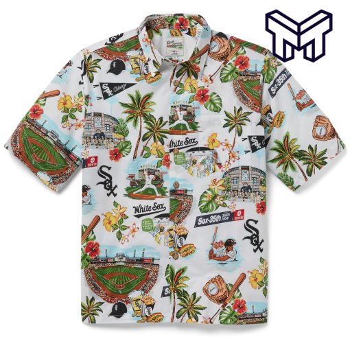MLB CHICAGO WHITE SOX Hawaiian SCENIC Hawaiian Shirt And Short