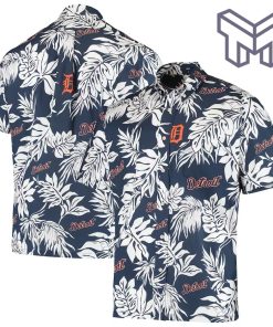 MLB Detroit Tigers Hawaiian Shirt Aloha Hawaiian Shirt And Short - Navy