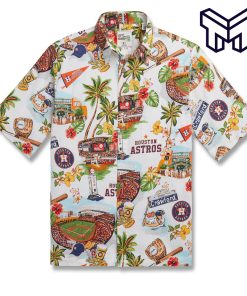 MLB HOUSTON ASTROS Hawaiian SCENIC Hawaiian Shirt And Short