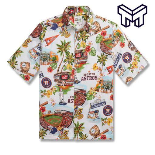 MLB HOUSTON ASTROS Hawaiian SCENIC Hawaiian Shirt And Short