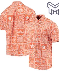 MLB Houston Astros Hawaiian Shirt Lahaina Hawaiian Shirt And Short - Orange