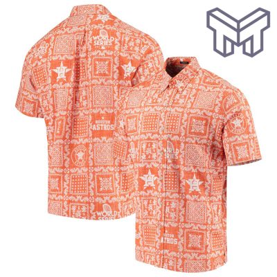 MLB Houston Astros Hawaiian Shirt Lahaina Hawaiian Shirt And Short - Orange