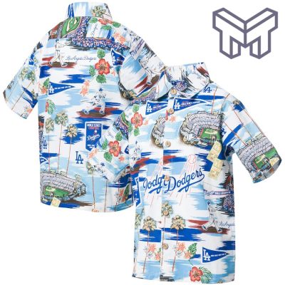 MLB Los Angeles Dodgers Hawaiian Shirt Scenic Hawaiian Shirt And Short  White