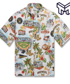 MLB MILWAUKEE BREWERS Hawaiian Shirt SCENIC Hawaiian Shirt And Short