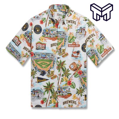 MLB MILWAUKEE BREWERS Hawaiian Shirt  SCENIC Hawaiian Shirt And Short