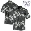 MLB Miami Marlins Hawaiian Shirt 50th State Hawaiian Shirt And Short - Heathered Black