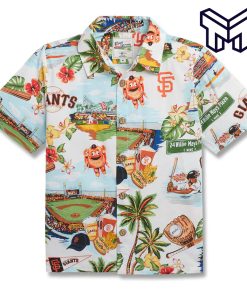MLB SAN FRANCISCO GIANTS Hawaiian SCENIC Hawaiian Shirt And Short