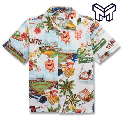 MLB SAN FRANCISCO GIANTS Hawaiian SCENIC Hawaiian Shirt And Short