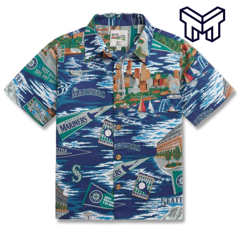 Seattle Mariners MLB Hawaiian Shirt Custom Getaways Aloha Shirt - Trendy  Aloha