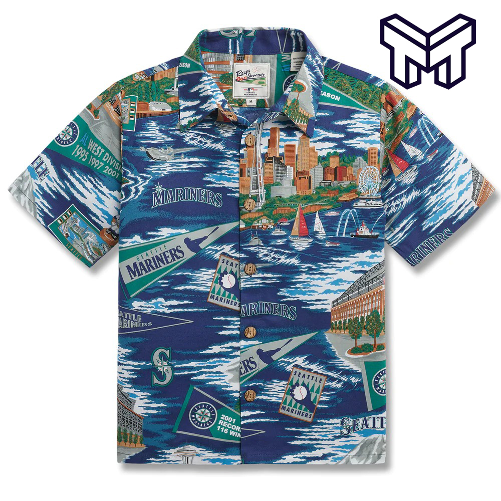 Seattle Mariners MLB Floral Hawaiian Shorts For Summer Beach - Freedomdesign