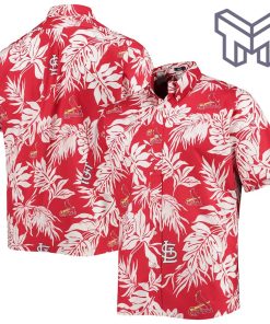 MLB St. Louis Cardinals Aloha Hawaiian Shirt Red hoặc St. Louis Cardinals Red Hawaiian Shirt