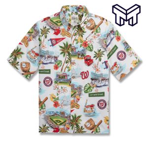 Nationals Hawaiian Shirt Washington Nationals Mlb Custom Hawaiian Shirts in  2023