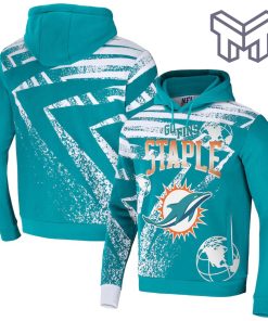 Miami Dolphins NFL All Over Print Pullover Unisex 3D Hoodie 3D T-Shirt Zip 3D Hoodie - Aqua