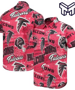 NFL Atlanta Falcons Hawaiian Red Hawaiian Shirt And Short