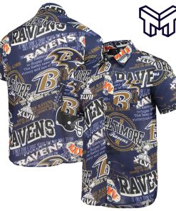 NFL Baltimore Ravens Hawaiian Purple Hawaiian Shirt And Short