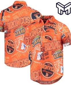 NFL Denver Broncos Hawaiian Orange Hawaiian Shirt And Short