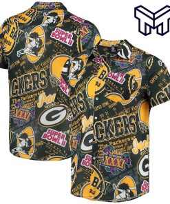 NFL Green Bay Packers Hawaiian Green Hawaiian Shirt And Short