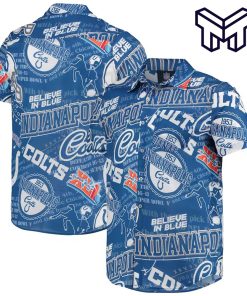 NFL Indianapolis Colts Hawaiian Royal Hawaiian Shirt And Short