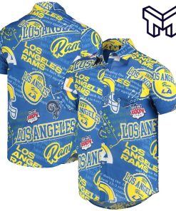 NFL Los Angeles Rams Hawaiian Royal Hawaiian Shirt And Short