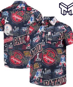 NFL New England Patriots Hawaiian Navy Hawaiian Shirt And Short