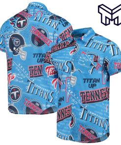 NFL Tennessee Titans Hawaiian Light Blue Hawaiian Shirt And Short