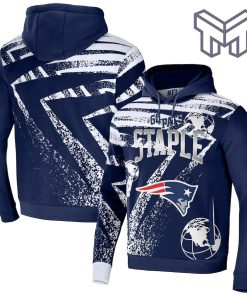 New England Patriots NFL All Over Print Pullover Unisex 3D Hoodie 3D T-Shirt Zip 3D Hoodie - Navy