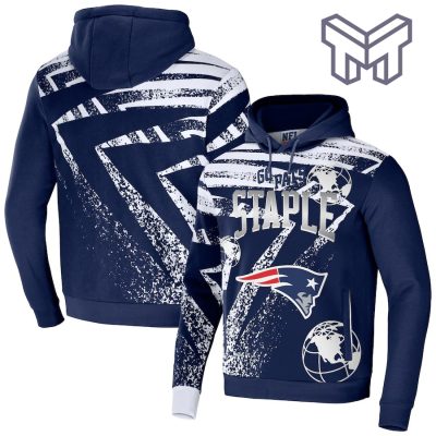 New England Patriots NFL All Over Print Pullover Unisex 3D Hoodie 3D T-Shirt Zip 3D Hoodie - Navy