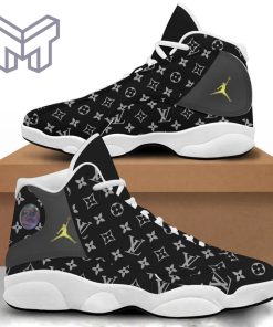 New Louis Vuitton Black Air Jordan 13 Sneakers Shoes LV Gifts For Men Women