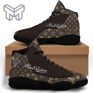 New Louis Vuitton LV Brown Air Jordan 13 Sneakers Shoes For Men Women
