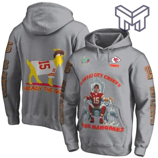 Patrick Mahomes Already The Goat Kansas City Chiefs Super Bowl Champion 2023 Unisex 3D Hoodie 3D T-Shirt Zip 3D Hoodie