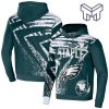 Philadelphia Eagles NFL All Over Print Pullover Unisex 3D Hoodie 3D T-Shirt Zip 3D Hoodie - Green