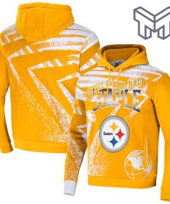 Pittsburgh Steelers NFL All Over Print Pullover Unisex 3D Hoodie 3D T-Shirt Zip 3D Hoodie - Gold